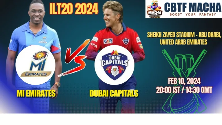 MI Emirates vs Dubai Capitals Today Match Prediction & Live Odds - ILT20 2024