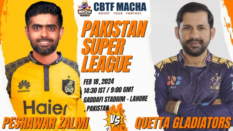 Peshawar Zalmi vs Quetta Gladiators Today Match Prediction & Live Odds - PSL 2024