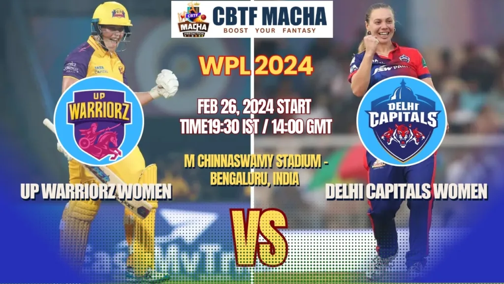 UP Warriorz vs Delhi Capitals Women Today Match Prediction & Live Odds - WPL 2024