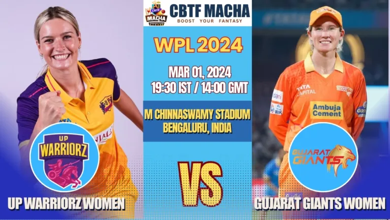 UP Warriorz vs Gujarat Giants Women Today Match Prediction & Live Odds - WPL 2024