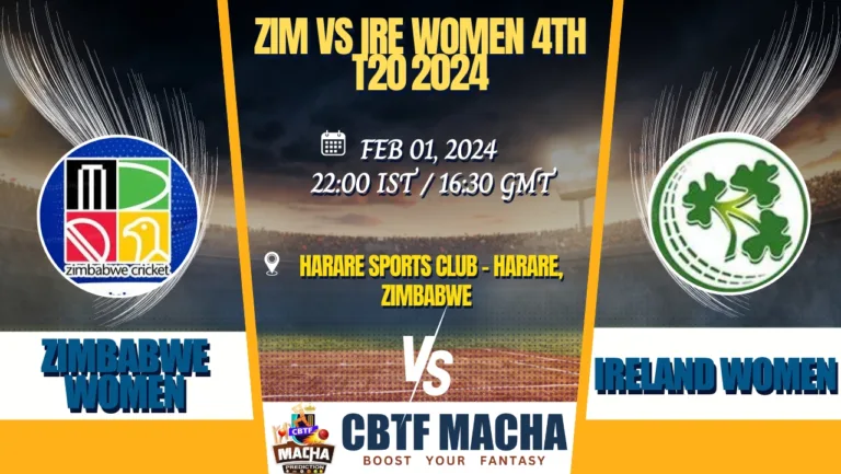 Zimbabwe vs Ireland Women 4th T20 Match Prediction, Betting Tips & Odds