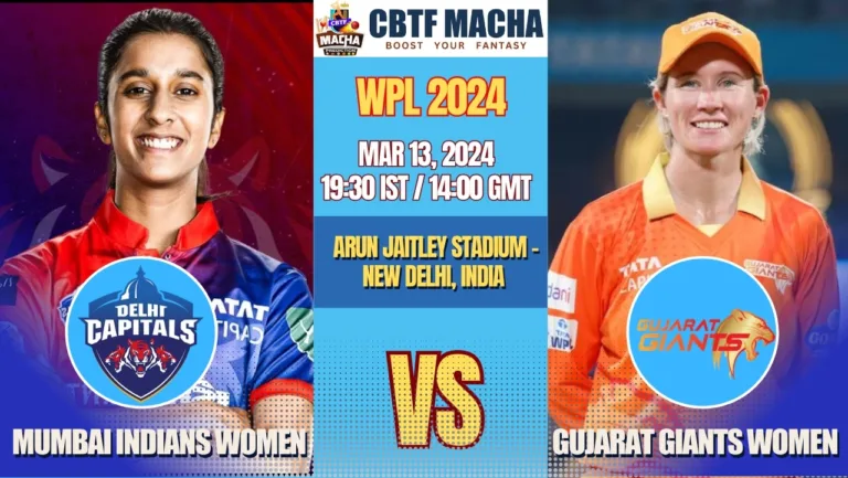 Delhi Capitals vs Gujarat Giants Women Today Match Prediction & Live Odds - WPL 2024