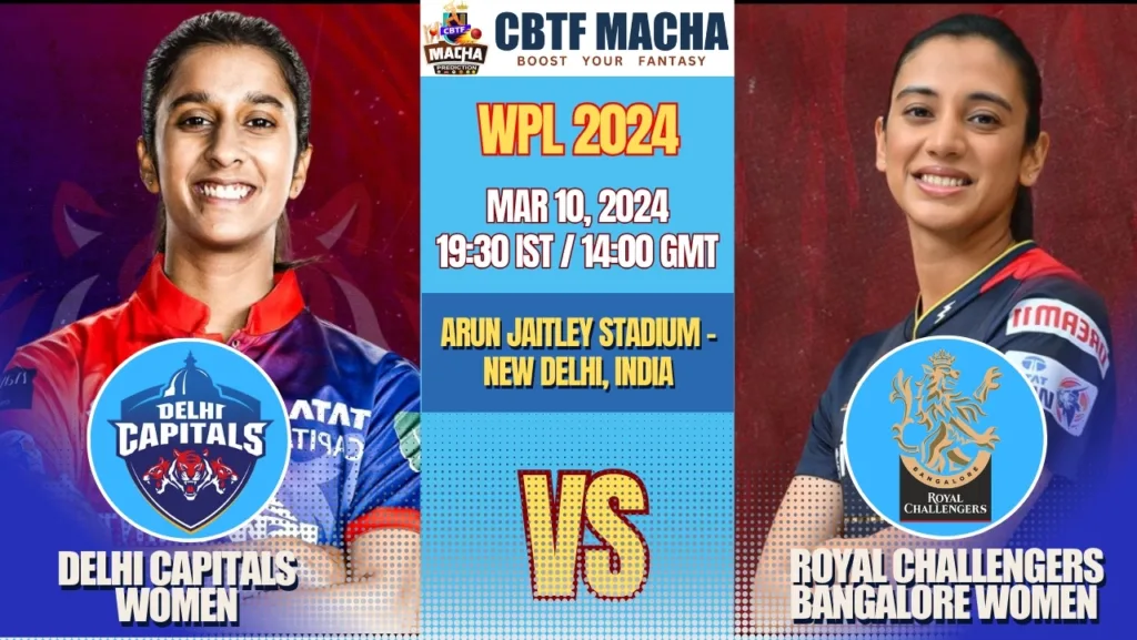 Delhi Capitals vs Royal Challengers Bangalore Women Today Match Prediction & Live Odds - WPL 2024