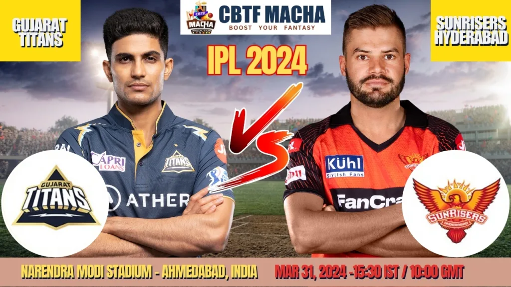 GT vs SRH Today Match Prediction & Live Odds - IPL 2024