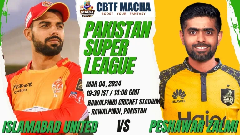 Islamabad United vs Peshawar Zalmi Today Match Prediction & Live Odds - PSL 2024