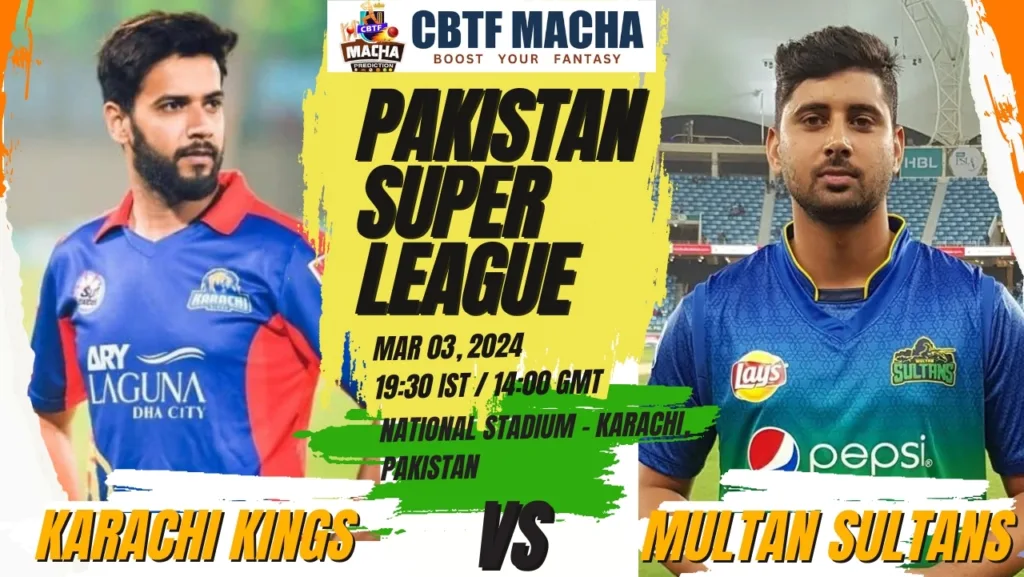 Karachi Kings vs Multan Sultans Today Match Prediction & Live Odds - PSL 2024