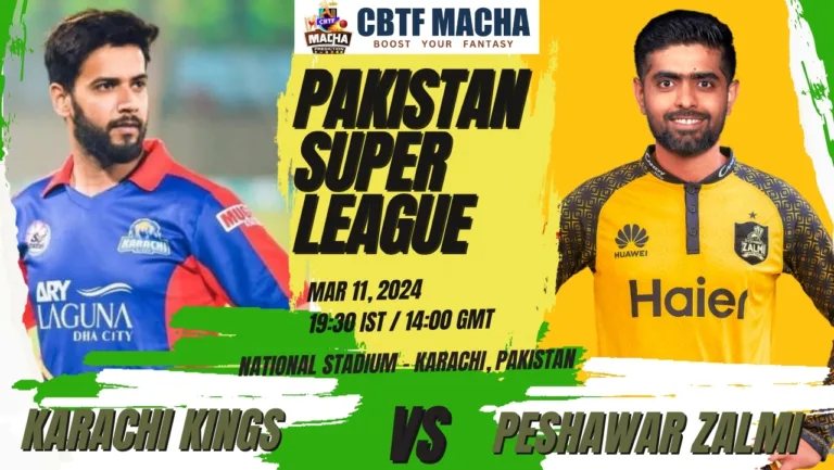 Karachi Kings vs Peshawar Zalmi Today Match Prediction & Live Odds - PSL 2024