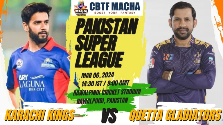 Karachi Kings vs Quetta Gladiators Today Match Prediction & Live Odds - PSL 2024