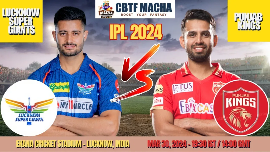 LSG vs PBKS Today Match Prediction & Live Odds - IPL 2024