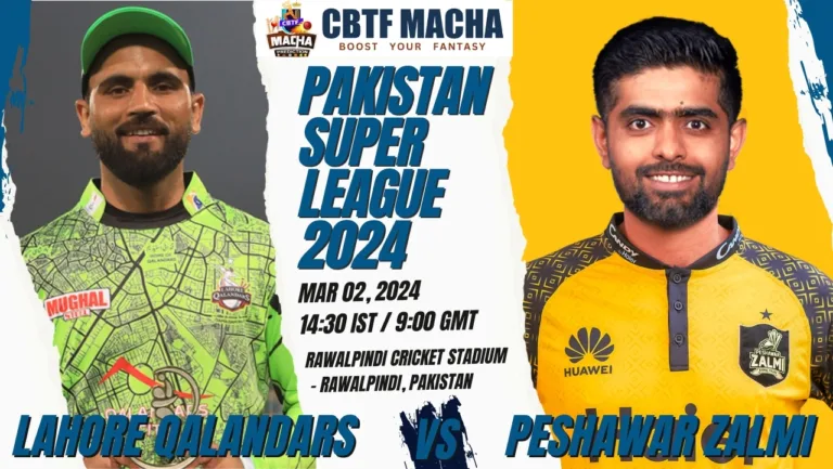 Lahore Qalandars vs Peshawar Zalmi Today Match Prediction & Live Odds - PSL 2024