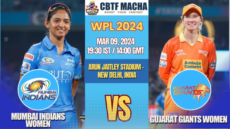 Mumbai Indians vs Gujarat Giants Women Today Match Prediction & Live Odds - WPL 2024