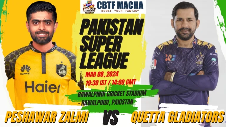 Peshawar Zalmi vs Quetta Gladiators Today Match Prediction & Live Odds - PSL 2024