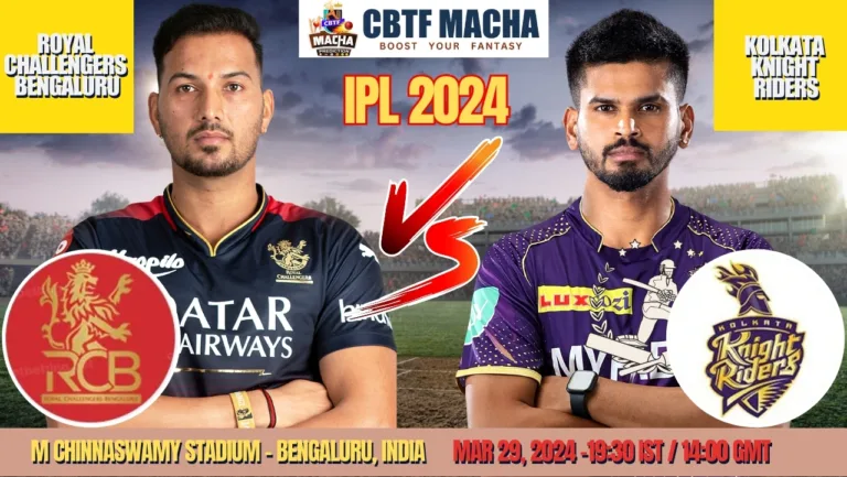 RCB vs KKR Today Match Prediction & Live Odds - IPL 2024