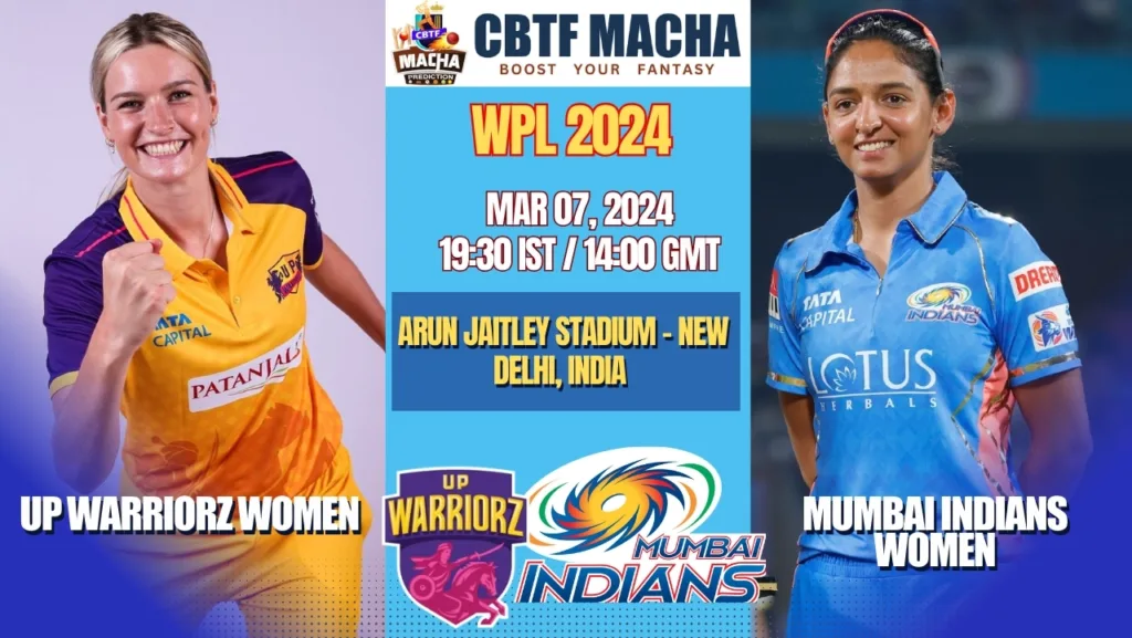 UP Warriorz vs Mumbai Indians Women Today Match Prediction & Live Odds - WPL 2024