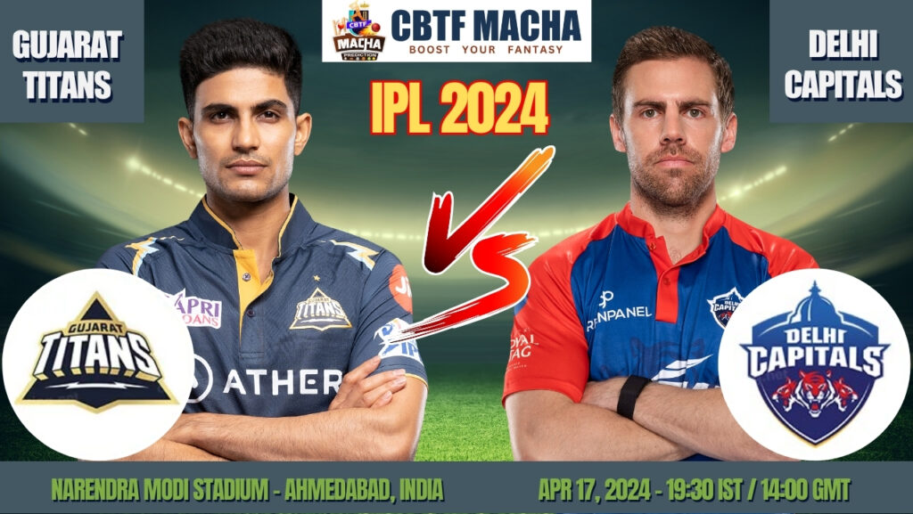 GT vs DC Today Match Prediction & Live Odds - IPL 2024