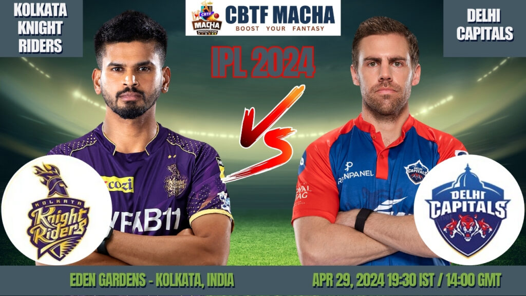 KKR vs DC Today Match Prediction & Live Odds - IPL 2024