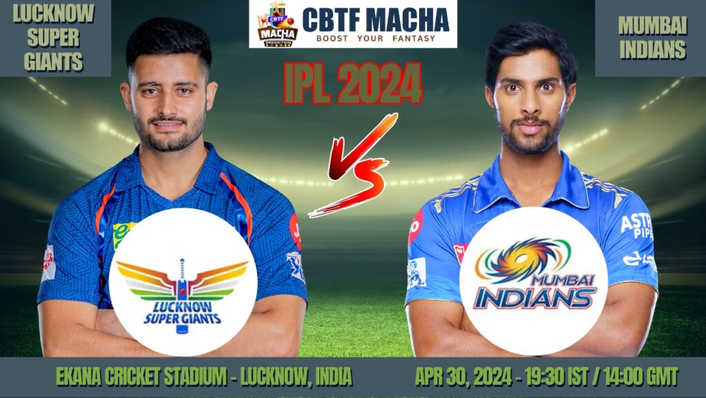 LSG vs MI Today Match Prediction & Live Odds - IPL 2024