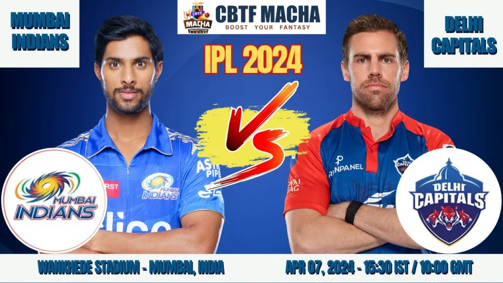 MI vs DC Today Match Prediction & Live Odds - IPL 2024