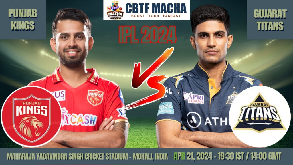 PBKS vs GT Today Match Prediction & Live Odds - IPL 2024