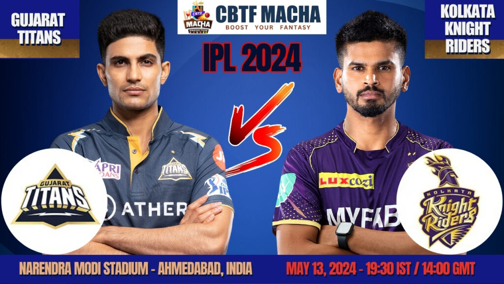 GT vs KKR Today Match Prediction & Live Odds - IPL 2024