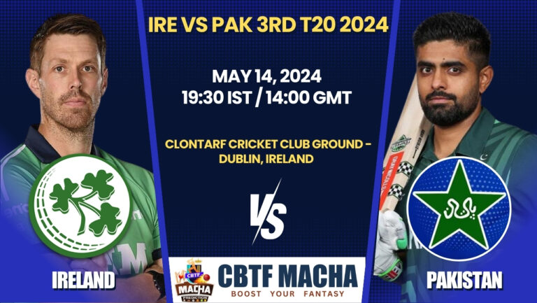 Ireland vs Pakistan 3rd T20 Match Prediction, Betting Tips & Odds