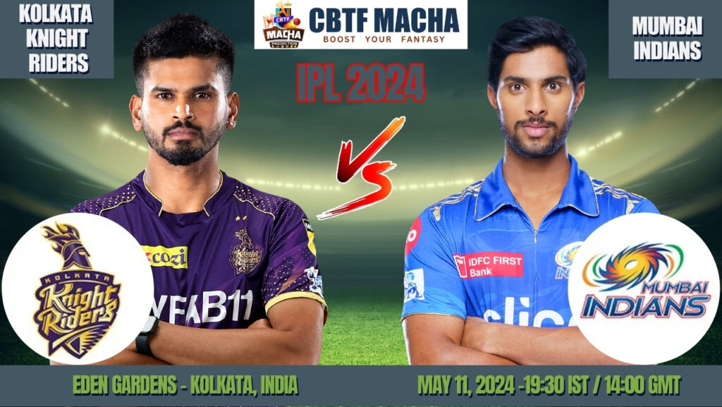 KKR vs MI Today Match Prediction & Live Odds - IPL 2024