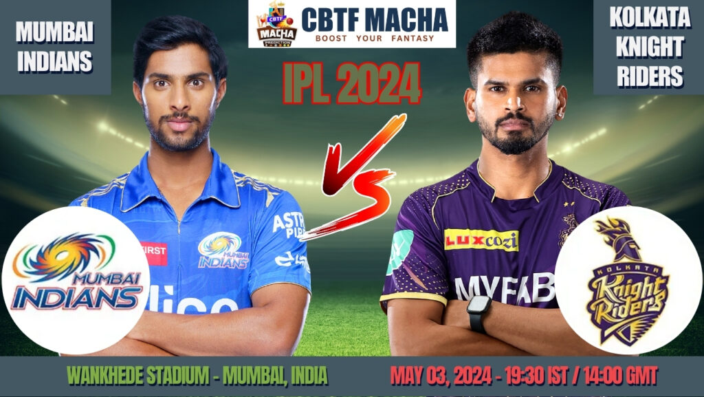 MI vs KKR Today Match Prediction & Live Odds - IPL 2024