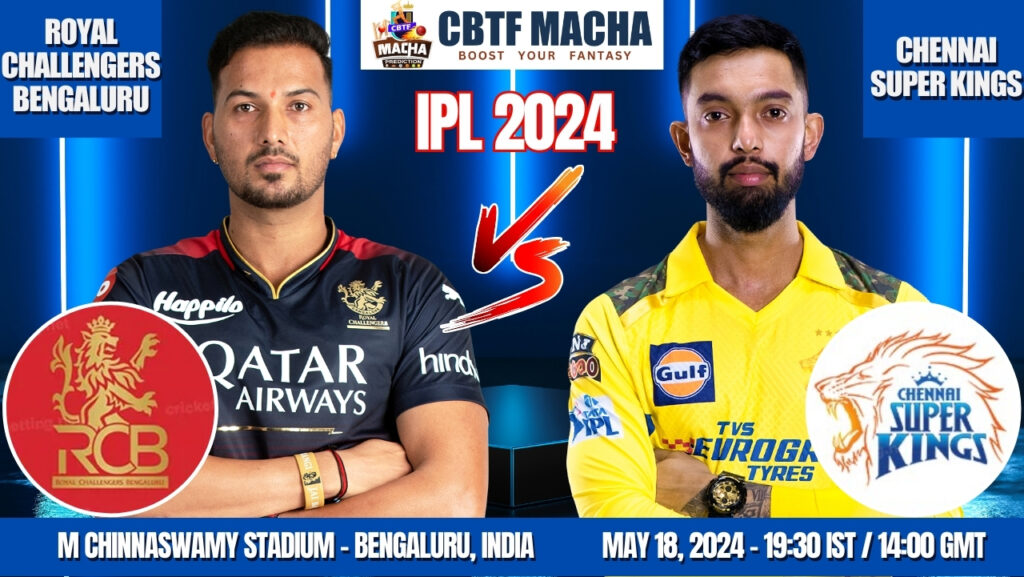 RCB vs CSK Today Match Prediction & Live Odds - IPL 2024