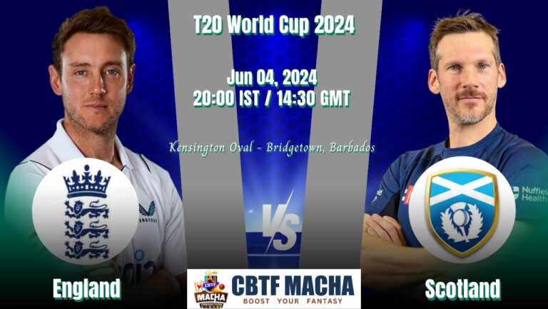 England vs Scotland Match Prediction, Betting Tips & Odds - T20 World Cup 2024