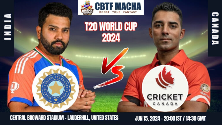 India vs Canada Match Prediction, Betting Tips & Odds - T20 World Cup 2024
