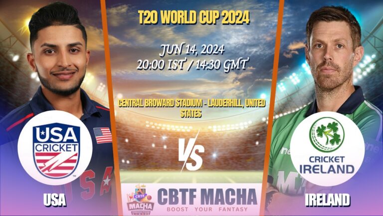 USA vs Ireland Match Prediction, Betting Tips & Odds - T20 World Cup 2024