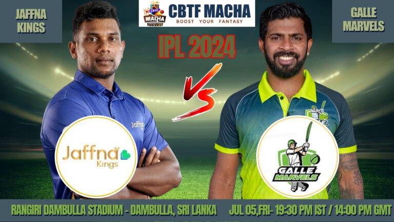 LPL 2024, JK vs GM: Match Prediction, CBTF MACHA Team, Fantasy Tips & Pitch Report | Jaffna Kings vs Galle Marvels