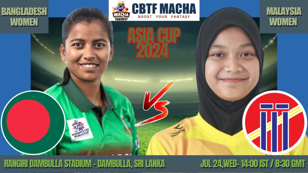 Women's Asia Cup 2024: Match 11, BAN-W vs MAL-W Match Prediction – Who will win today’s Women's Asia Cup match between BAN-W vs MAL-W?