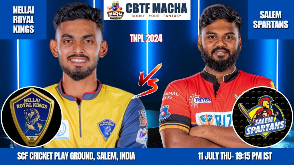 TNPL 2024: Match 9, Nellai Royal Kings Vs Salem Spartans Match Prediction – Who will win today’s TNPL match between NRK vs SS?