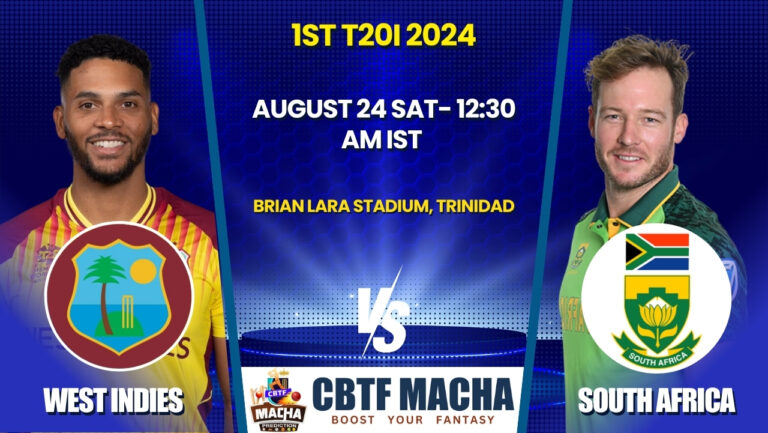 WI vs SA Match Prediction – Who will win today’s 1st T20I match between WI vs SA?