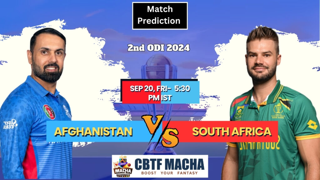 AFG vs SA Match Prediction – Who will win today’s 2nd ODI match between AFG vs SA?