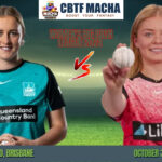 WBBL match between Brisbane Heat Women vs Melbourne Renegades Women