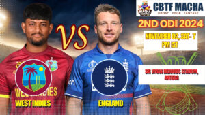 West Indies vs England Match Prediction – Who will win today’s 2nd ODI match between WI vs ENG?