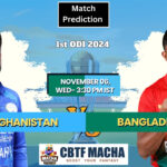 Afghanistan vs Bangladesh Match Prediction - Who will win today’s 1st ODI match between AFG vs BAN?