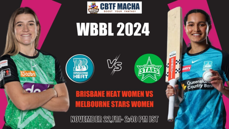 WBBL match between Brisbane Heat Women vs Melbourne Stars