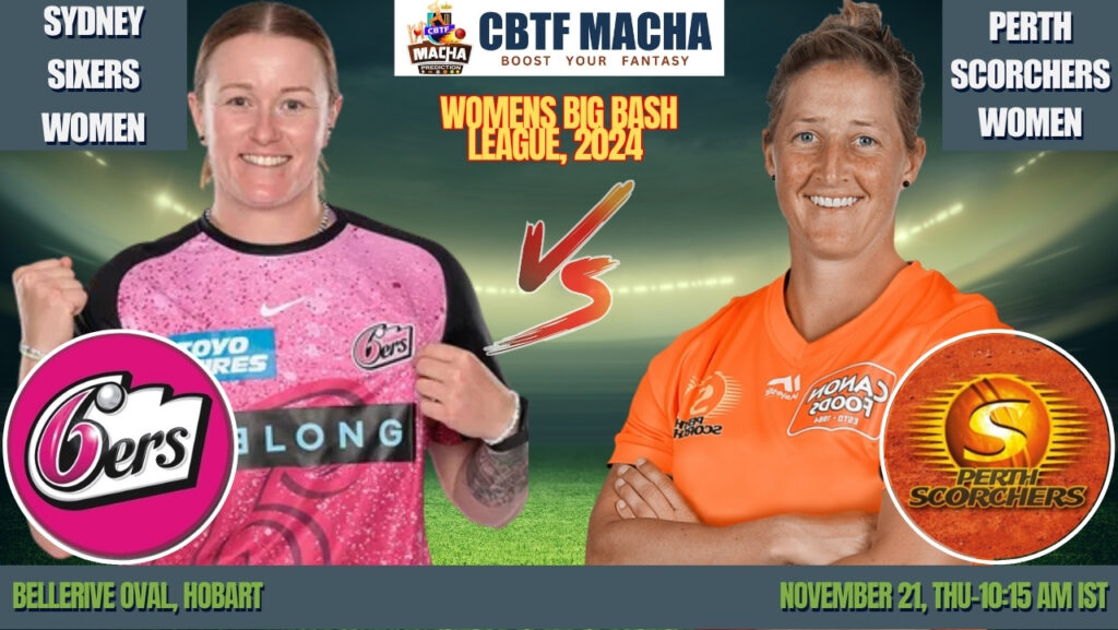 WBBL 2024: Match 34, PS-W vs SS-W Match Prediction – Who will win today’s WBBL match between Perth Scorchers Women vs Sydney Sixers Women?