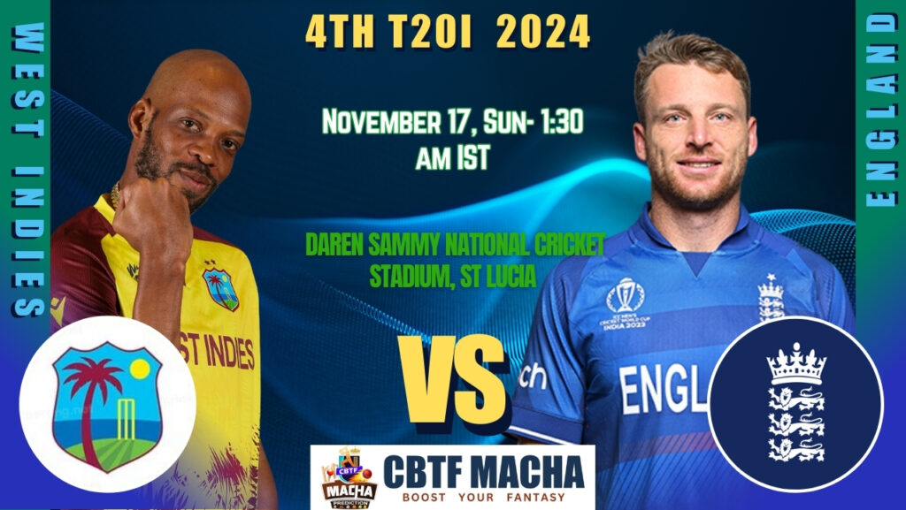 West Indies vs England, 4th T20I: Match Prediction - Who will win today’s match between WI vs ENG?