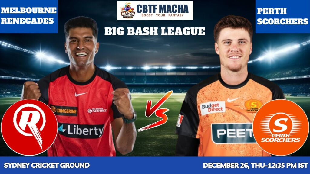 BBL 2024-2025: Match 11, SIX vs STA Match Prediction – Who will win today’s BBL match between SIX vs STA?