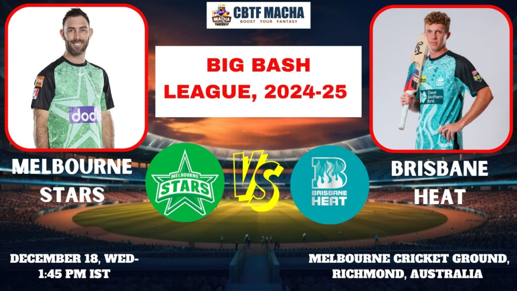 BBL 2024-2025: Match 4, STA vs HEA Match Prediction – Who will win today’s BBL match between STA vs HEA?