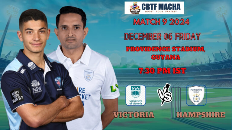 GSL 2024: Match 9, HANTS vs VIC Match Prediction – Who will win today’s GSL match between Hampshire vs Victoria?