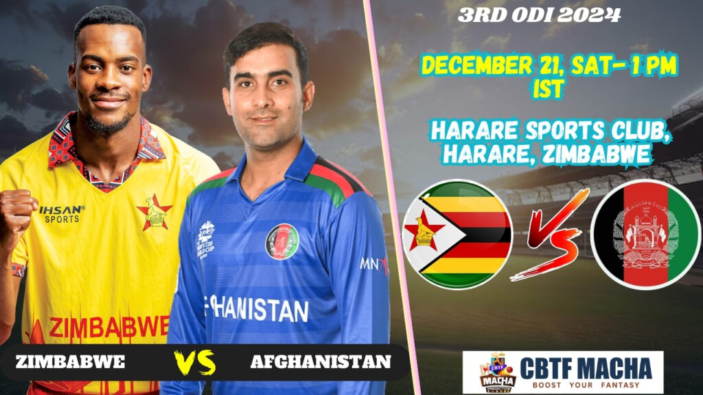 Zimbabwe vs Afghanistan Match Prediction - Who will win today’s 3rd ODI match between ZIM vs AFG?