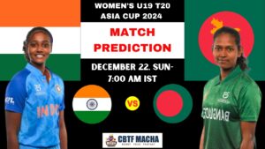 Bangladesh U19 Women vs India U19 Women Match Prediction - Who will win today’s Women's U19 T20 Asia Cup Final match between BAN-W U19 vs IND-W U19?