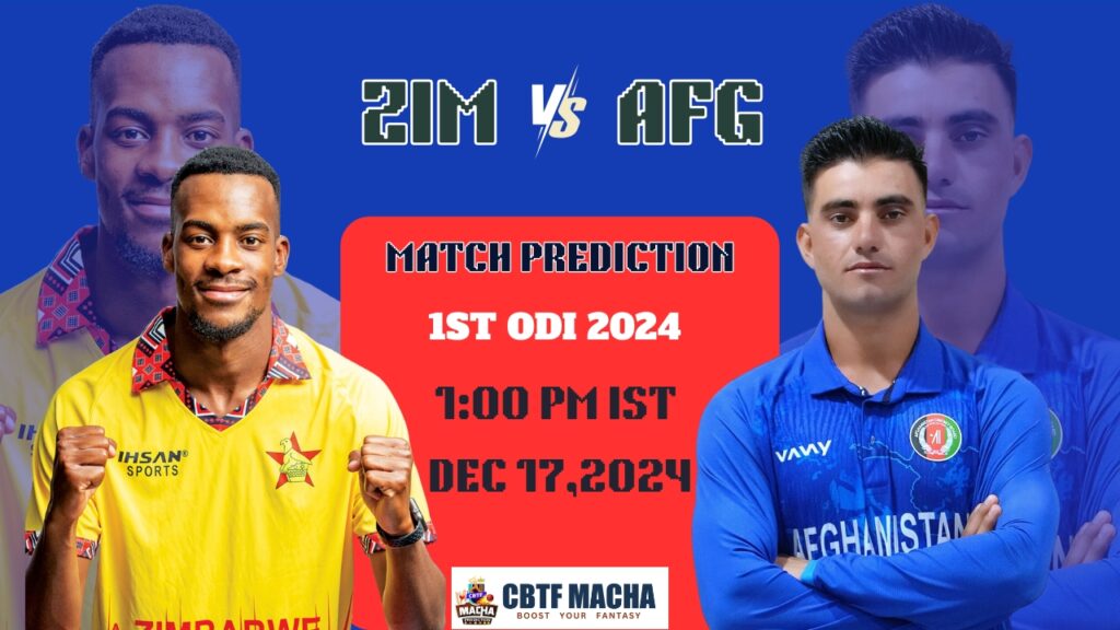 Zimbabwe vs Afghanistan Match Prediction - Who will win today’s 1st ODI match between ZIM vs AFG?