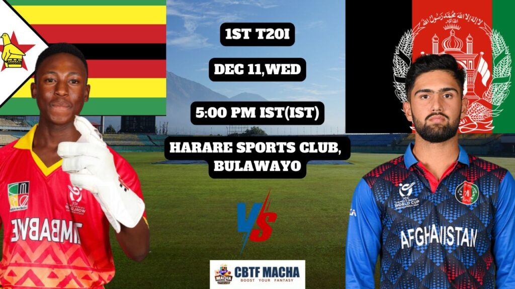 Zimbabwe vs Afghanistan Match Prediction - Who will win today’s 1st T20I match between ZIM vs AFG?