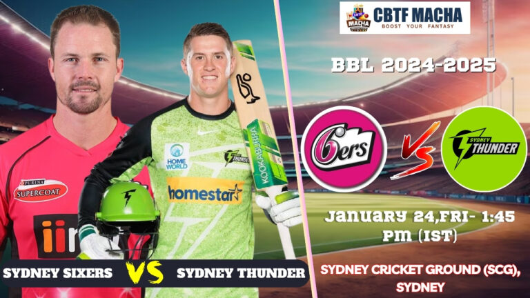 BBL 2025: Challenger, SIX vs THU Match Prediction – Who will win today’s BBL match between SIX vs THU?